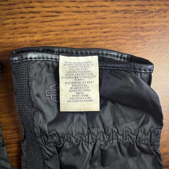 Harley Davidson Mens Full Riding Gloves - Picture 4 of 4